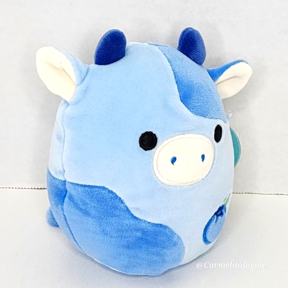 RUTANYA 🫐🐄 5" Blueberry Cow Original Squishmallow By Kellytoy Plush ☆ NWT ☆ - Picture 6 of 7
